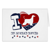Afghan Hound Greeting Cards
