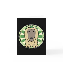 Afghan Hound Greeting Card
