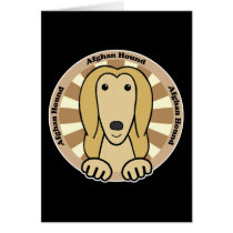 Afghan Hound Card