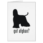 Afghan Hound Greeting Card