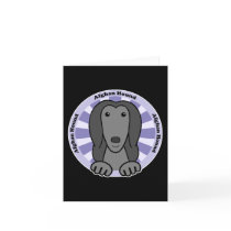 Afghan Hound Greeting Card