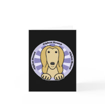 Afghan Hound Greeting Card
