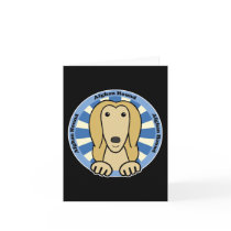 Afghan Hound Greeting Card