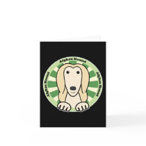 Afghan Hound Greeting Card