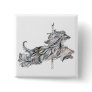 Afghan Hound Carousel Jump Pinback Button