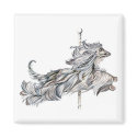 Afghan Hound Carousel Jump magnets