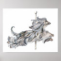Afghan Hound Carousel Jump posters