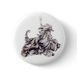 Afghan Hound Carousel Moving Pin
