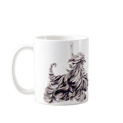 Afghan Hound Carousel Moving Coffee Mugs by DanesRUs