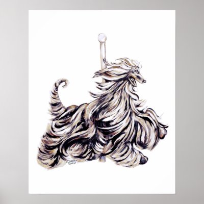 Afghan Hound Carousel Moving by DanesRUs