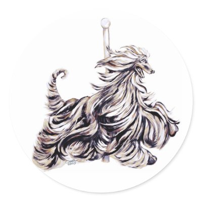 Afghan Hound Carousel Moving by DanesRUs