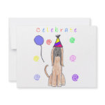 Afghan Hound Celebrate invitations