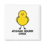 Afghan Hound Chick Fridge Magnet