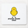 Afghan Hound Chick Mouse Mat
