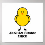Afghan Hound Chick Print