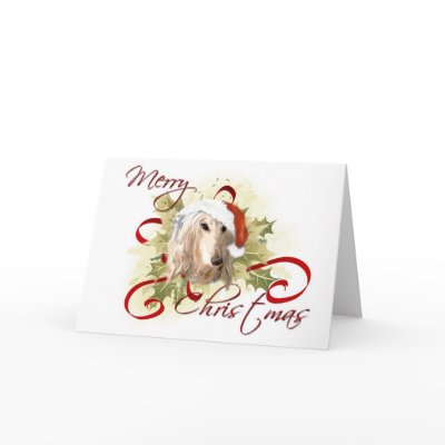 Afghan Hound Christmas Cards by jaisjewels