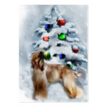 Afghan Hound Christmas Gifts Business Card Template