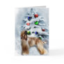 Afghan Hound Christmas Gifts Greeting Card