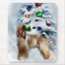Afghan Hound Christmas Gifts Mousepad