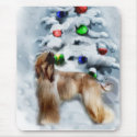 Afghan Hound Christmas Gifts mousepads