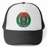 Afghan Hound Christmas Mesh Hats