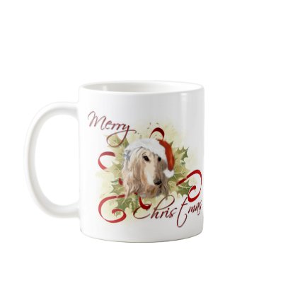 Afghan Hound Christmas Mugs by jaisjewels