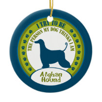 Afghan Hound | Christmas Ornament