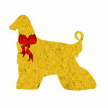 Afghan Hound Christmas Ornament photo sculptures