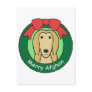 Afghan Hound Christmas Postcard