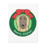 Afghan Hound Christmas Post Card