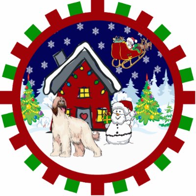 Afghan hound cute country cottage photo cutouts by freespiritdesigns