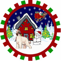Afghan hound cute country cottage photo cutouts