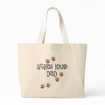 Afghan Hound Dad Canvas Bags