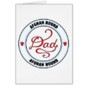 Afghan Hound Dad cards