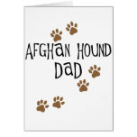 Afghan Hound Dad Greeting Card