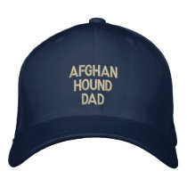 Afghan Hound DAD Embroidered Hat