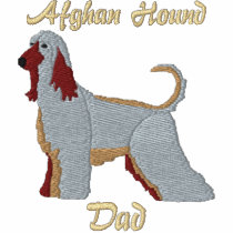 Afghan Hound Dad Embroidered Shirt (Hoodie)