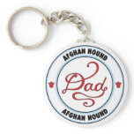 Afghan Hound Dad Key Chain