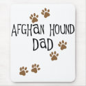 Afghan Hound Dad mousepads