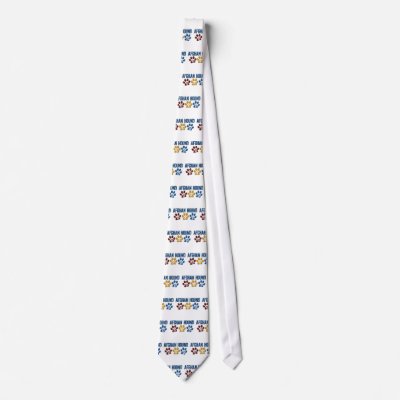 AFGHAN HOUND DAD Paw Print Neckties by poochloverstuff