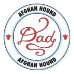 Afghan Hound Dad stickers