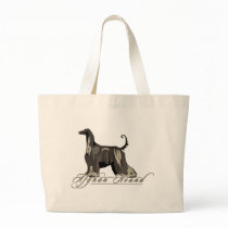 Afghan Hound, Detailed, Black Bags