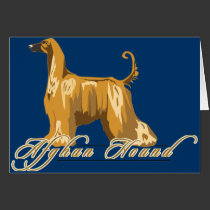 Afghan Hound, Detailed, Gold cards