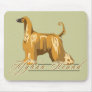 Afghan Hound, Detailed, Gold Mouse Pad