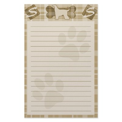 Afghan Hound Dog Breed Stationery by MenagerieMayhem
