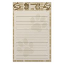Afghan Hound Dog Breed Stationery