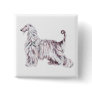 Afghan Hound Elegance Button