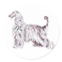Afghan Hound Elegance stickers