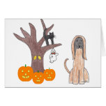 Afghan Hound Fall Card