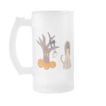 Afghan Hound Fall Frosted Mug